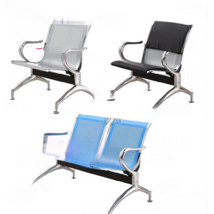 Reinforced Row of Chairs, Long Square Removable Leather Cushions, Unit Stools, Stainless Steel Chairs, Billiard Hall, Entertainment Area, Rest Area