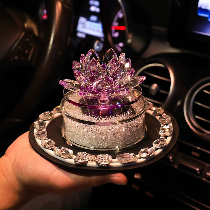 Floral automatic rotating perfume solar-powered