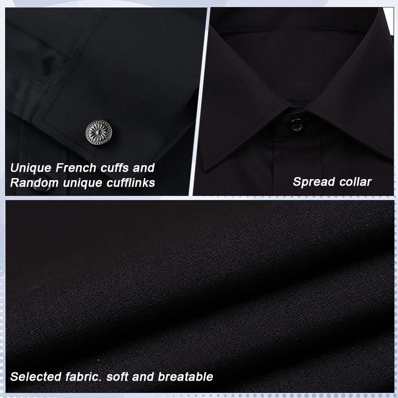 Camisas francesas de otoño transfronterizas para hombres, vestidos de negocios, camisas blancas de manga larga, camisas explosivas de sarga de color sólido para hombres