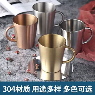 304韩式不锈钢隔热双层饮水杯子防烫防摔啤酒杯家用儿童喝水口杯