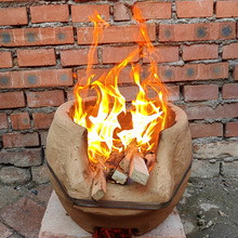 泥炉烤肉特色复古手工泥炉柴火泥土鸡汤土炉子小型火锅传统