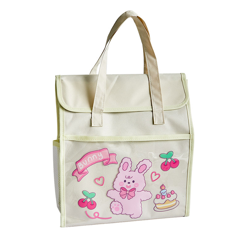Tutorial bolsa estudiante bolso libro bolsa Escuela Primaria estudiante chica niño bolsa de archivo bolsa de arte de la lona