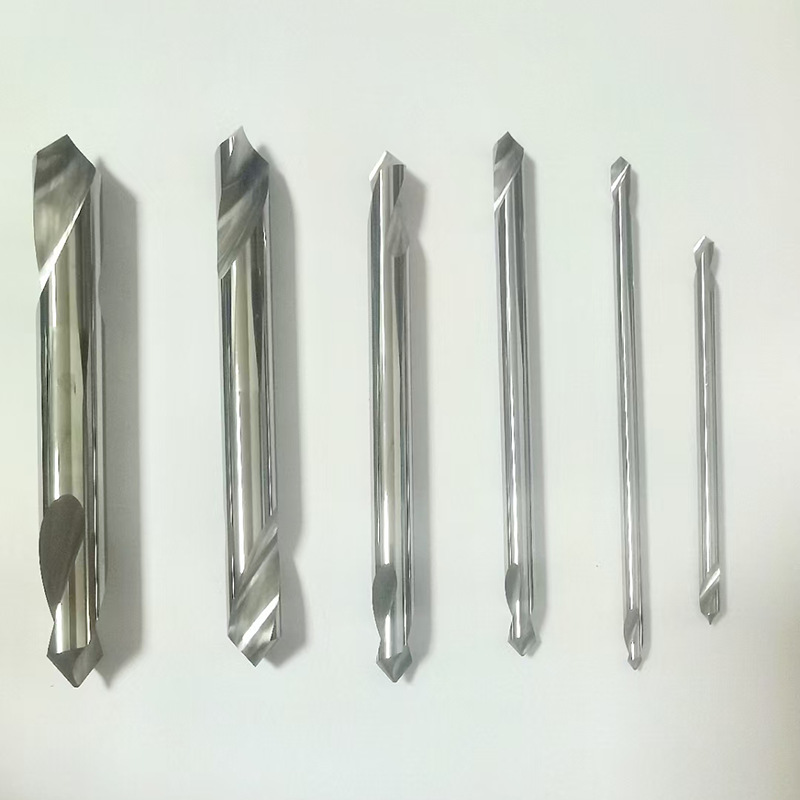 60 grados 90 grados 120 grados alargado acero recubierto de aluminio taladro de punto fijo para máquina de aleación taladro de centrifugado de cuchillo de biselado de acero tungsteno