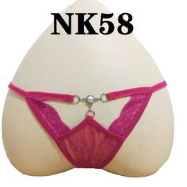 跨境欧美情趣少女款内裤NK58女低腰性感T三角裤情趣内衣少女风