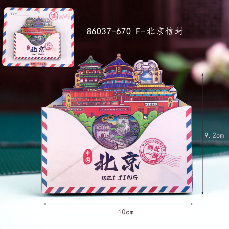 北京冰箱贴城市旅游冰箱贴磁贴装饰北京旅行纪念品木制滴胶冰箱贴|undefined