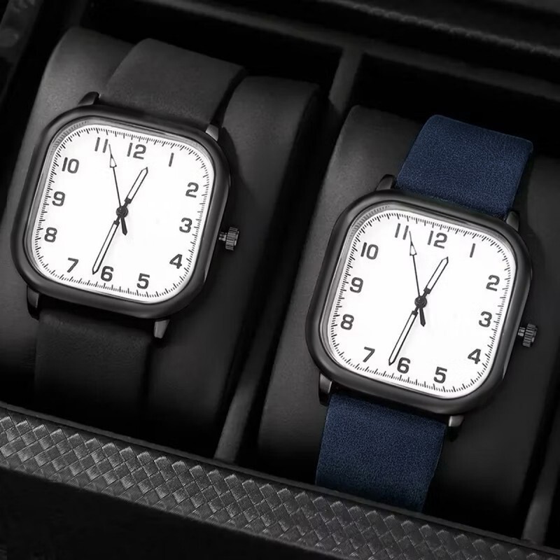 Square watch for students, silent exam watch for men and women, trendy and simple luminous watch for middle and high school students, wholesale Square watch for students, silent exam watch for men and women, trendy and simple luminous watch for middle and high school students, wholesale