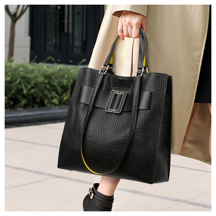 New Hot Selling Women's Bag High End Soft Leather Tote Bag Women's Texture Versatile Large Capacity Women's Handbag Can Be Shouldered_voghion.com