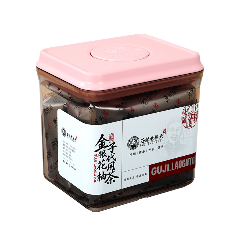 Honeysuckle Pomelo Fruit Tea Herbal Drink 200g 2 Box Set Summer Infusion in use