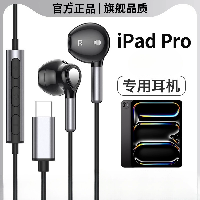 Подходят для ipadpro проводные наушники Apple планшет typec2025air5mini6 куриный обед игра