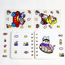 定制 蜡笔小新5D浮雕防水贴纸 背胶撕不坏diy手账贴手机壳ccd装饰