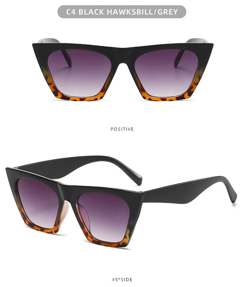30g Weight Full Frame Glasses Structure Casual Solid Color Ac UV400 Protection Polygon Full Frame Women's Sunglasses