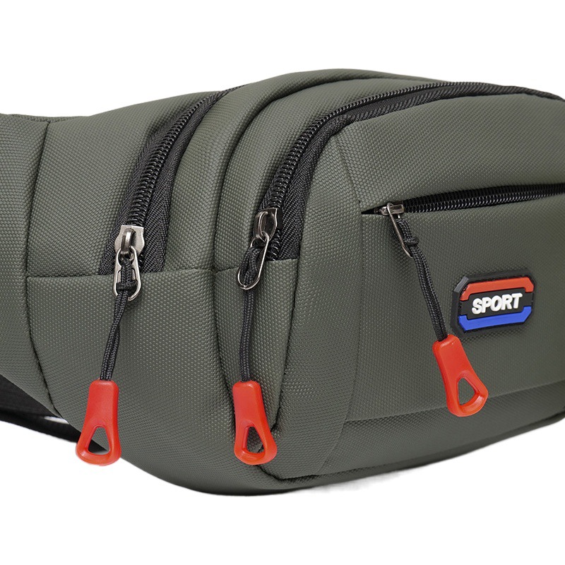 Transfronterizo nuevo bolso de la cintura de los hombres de negocios multifuncional cajero bolsa de mensajero de gran capacidad de deportes al aire libre montañismo corriendo bolsa de la cintura