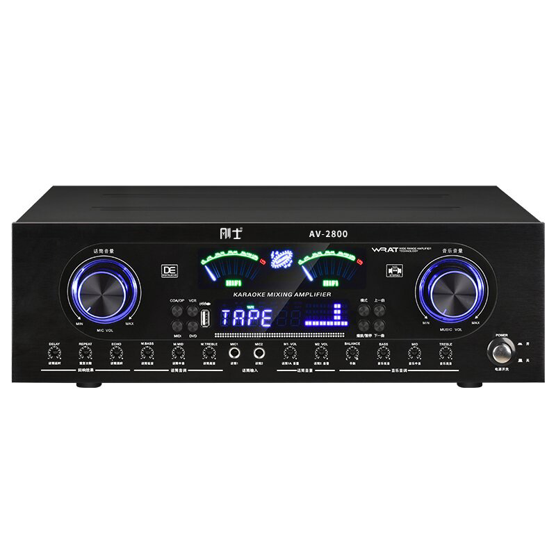 Amplificador de potencia de alta potencia Gangst KTV profesional canción de karaoke para el hogar amplificador de conferencia HIFI subwoofer