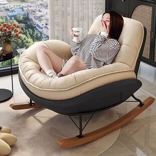 Lazy Sofa Adult Lounge Chair Adult Living Room Single Balcony Home Leisure Bedroom Thickened Penguin Rocking Chair