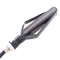Yilong sail оптом для мотоцикла модифицированный 24LED двухцветный водяной Рулевой свет стоп-сигнал Индикатор сигнальная лампа