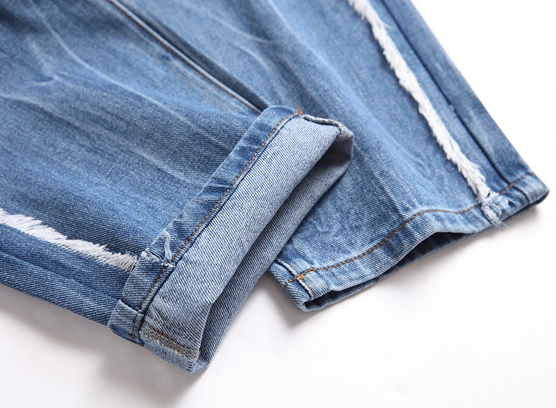 Men's Jeans Straight Leg Distressed Denim Pants For Men_voghion.com