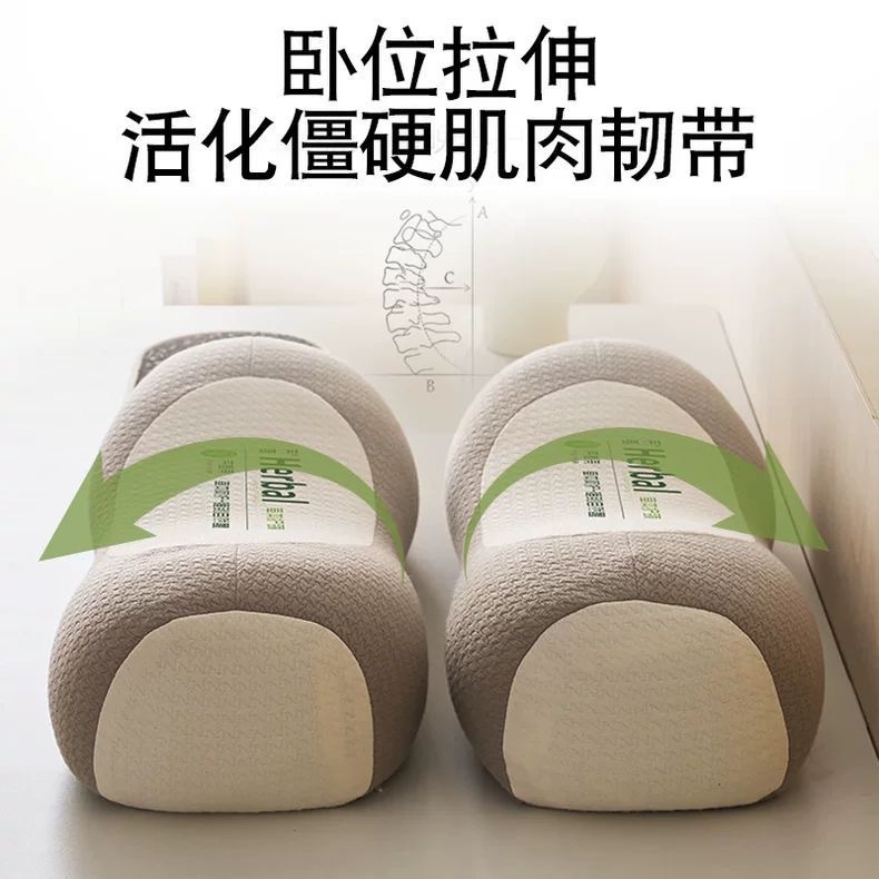 2025 新しい全そばネック保護立体枕大人の睡眠補助牽引枕サポート硬質円筒頚椎枕卸売