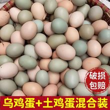 农家散土鸡蛋正宗乌鸡蛋绿壳蛋混合装新鲜整箱批发