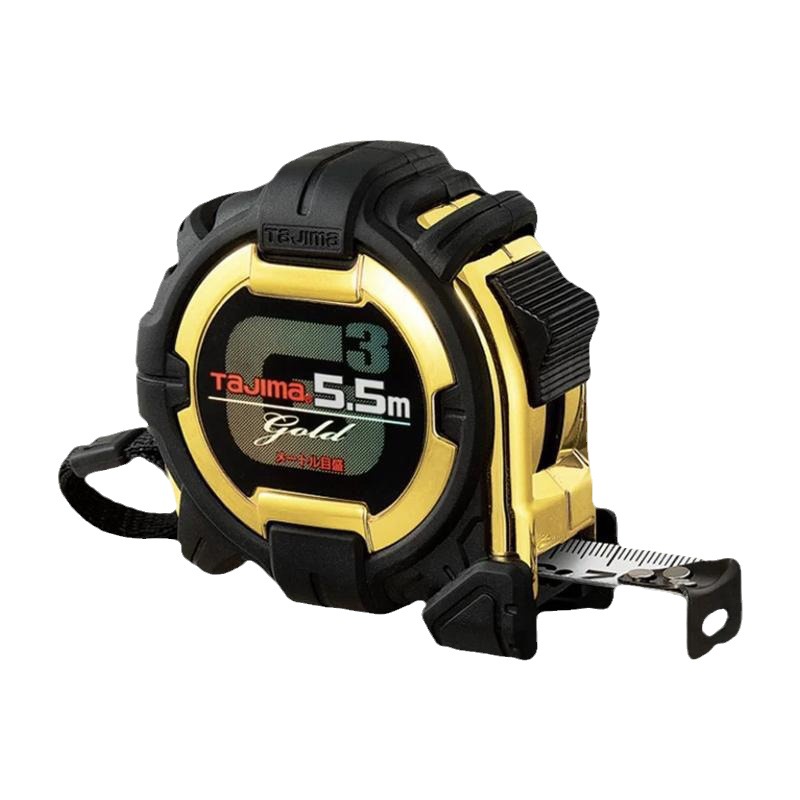 일본 다지마 다지마 테이프 측정 5 M 5.5 M 7.5 M 스틸 테이프 골드 미끄럼 고정밀 양면 스케일