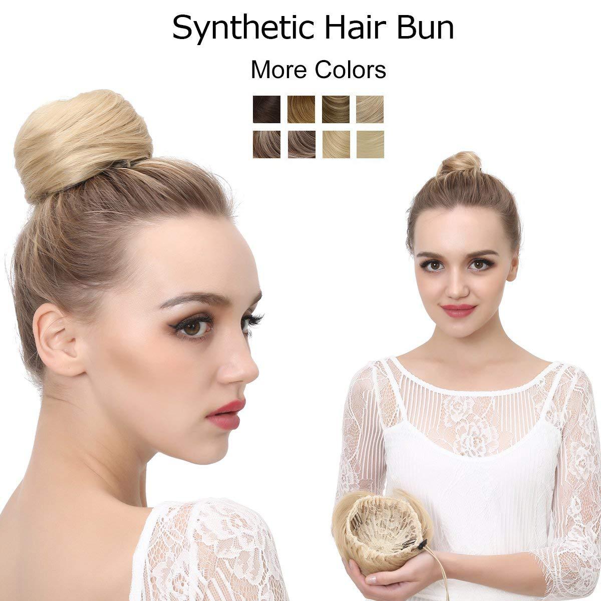 欧美假发发包道姑发丸子头发包拉绳盘发亚马逊hairbun欧美风