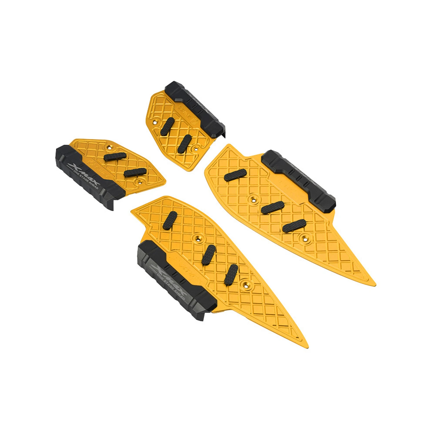 Suitable for Xmax300 Yamaha 17-26 Models Modified Aluminum Alloy Anti-Slip Foot Pedals Anti-Fall Rubber Pad Protective Accessories