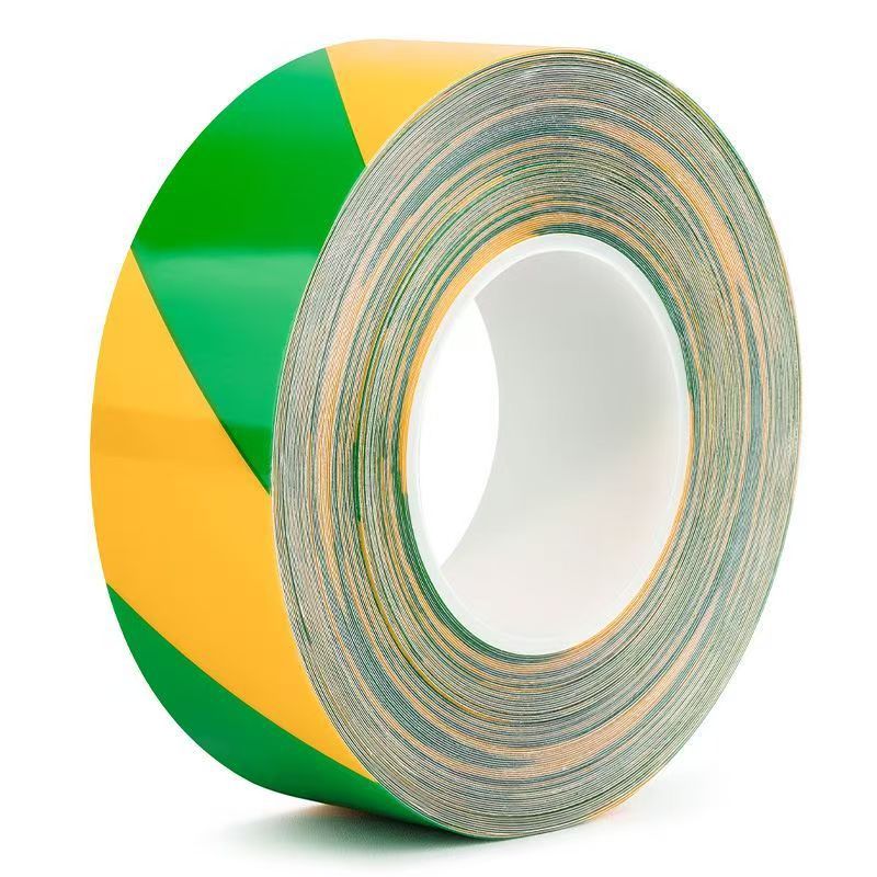 Pegatinas de pegamento de tierra nanométrica de espesor especial de 1,1 mm de espesor: 5 cm * 30 metros; Verde y amarillo