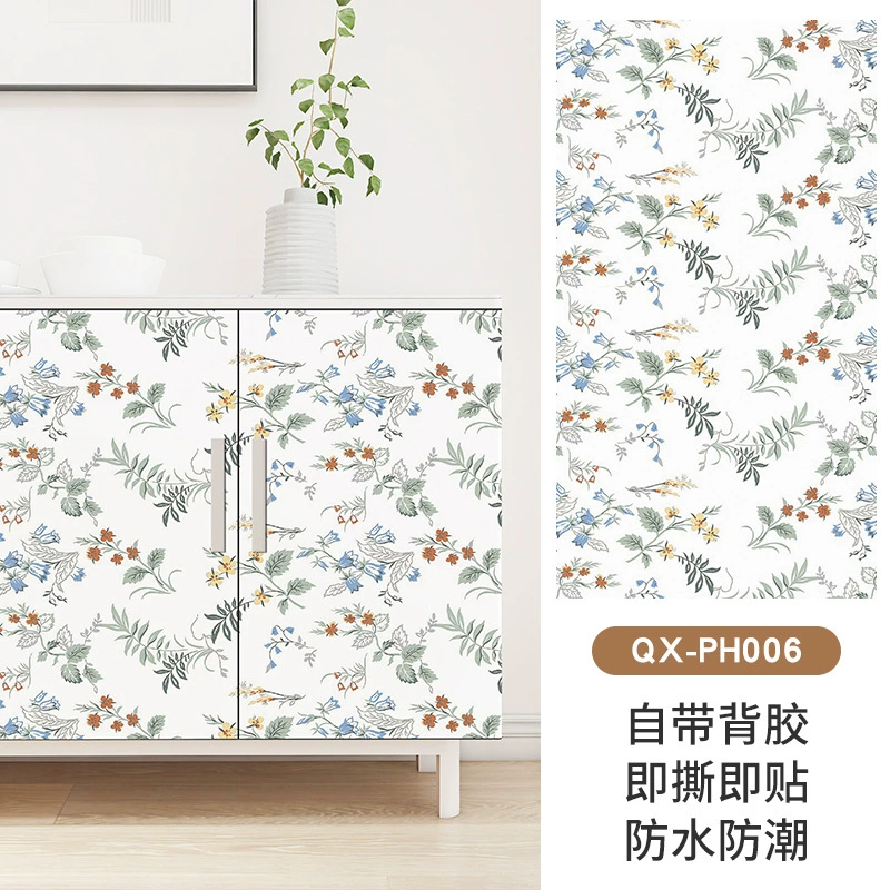 Fresh self-adhesive waterproof sticker, wallpapers