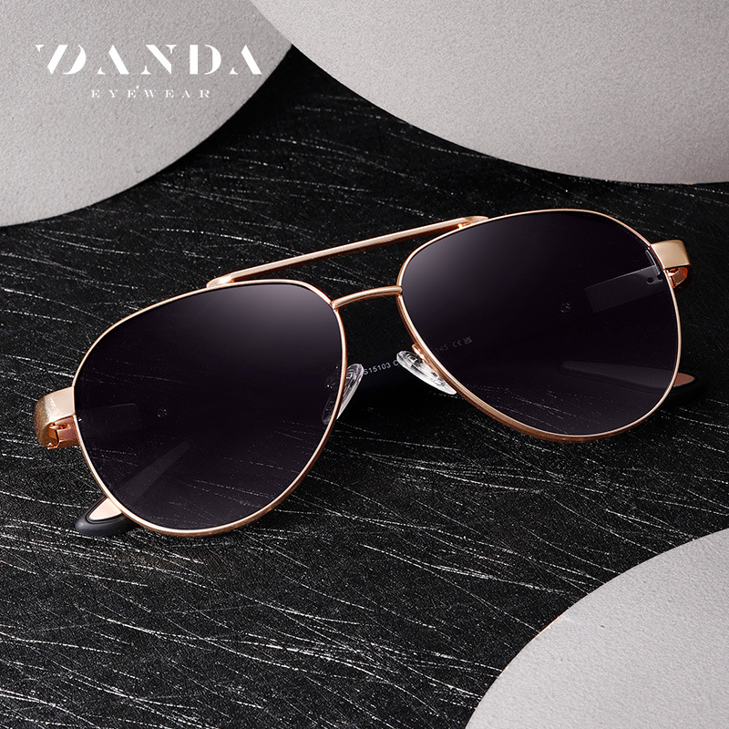 Nuevas gafas de sol polarizadas S15103 Gafas de sol de doble viga para hombres de venta caliente transfronteriza Gafas de sol de protección solar para conducción al aire libre