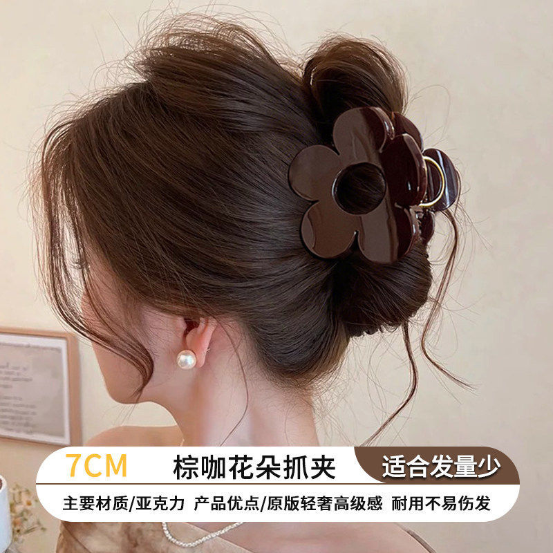 2026 nuevo clip de agarre de alto nivel lindo coreano cabeza trasera clip de cabello toque de cabello gran exquisito clip de tiburón clip de cabello image 271