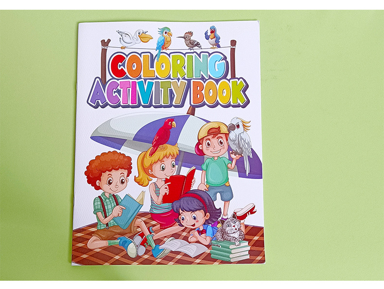 coloring activity book卡通填色本幼儿童启蒙益智涂鸦绘画简笔画-阿里巴巴