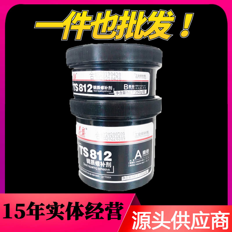 泰盛TS812 钢质修补剂 合金钢磨损断裂划伤修补 250g 工业修补剂