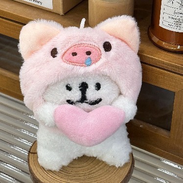 ライン子犬ペンダント小さな人形スクールバッグキーペンダント人形バッグペンダント人形誕生日ギフト|undefined