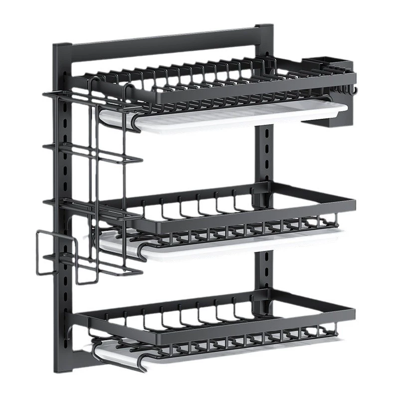 Wall-mounted Storage Rack Storage Box Multi-tier Kitchen from Yomiego