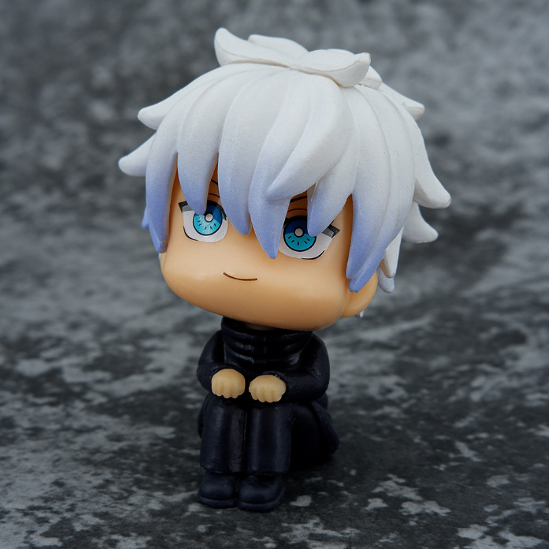 5 개의 WU FU HEI KNOTWEED YOUREN 모델 자동차 케이크 장식품 인형 꼬인 계란의 수제 Q 버전