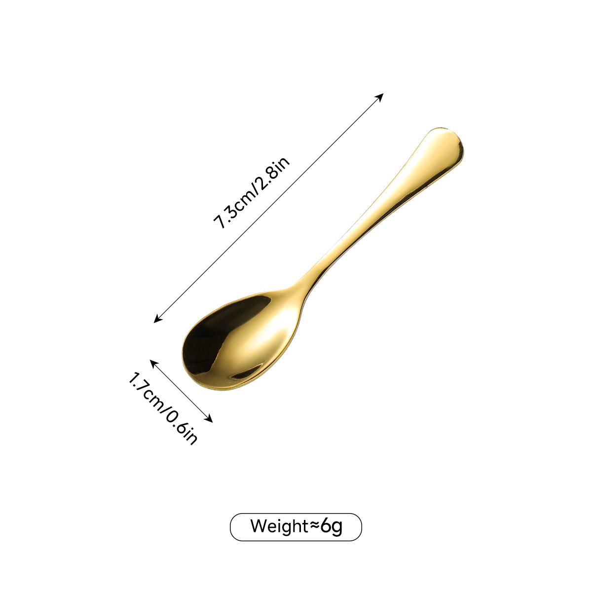 Edelstahl Kaffeelöffel Liewensmëttelgrad Fir Gewierzer Kleng_voghion.com