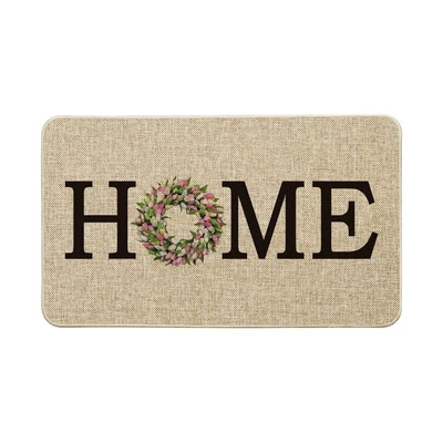 Avtomobil döşəmə paspasları — Entrance, Non-Slip, Water-Absorbent, Dirt-Resistant, Wear-Resistant - home-garland-style-4060cm-crystal-velvet