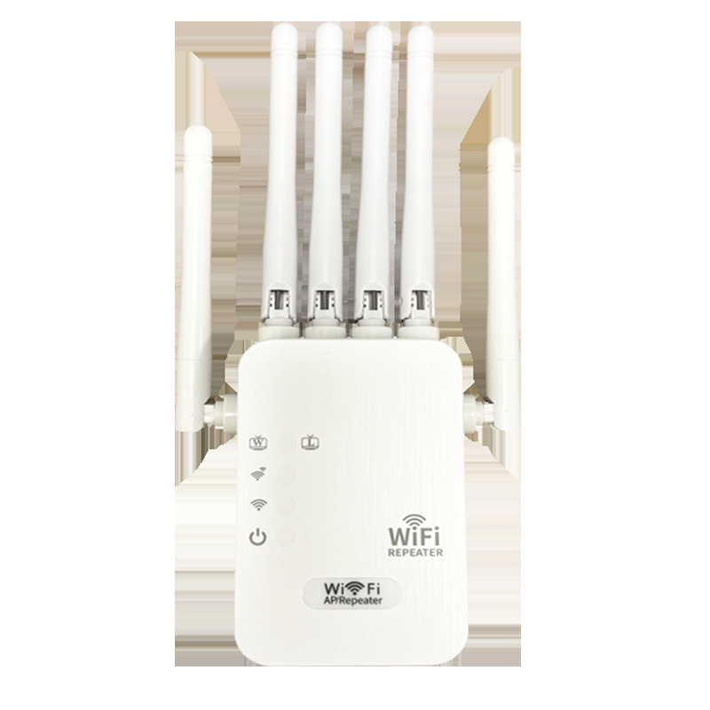 Enrutador inalámbrico 5G de doble banda 300M Extensor de red 4 antenas Amplificador de señal wifi 1200M Repetidor