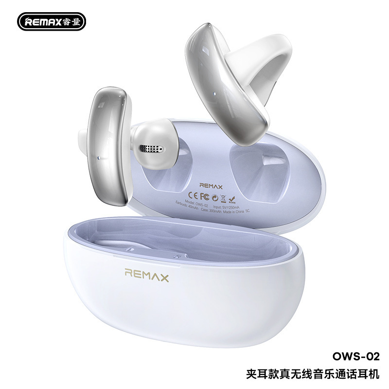 Remax イヤークリップ式完全ワイヤレス Bluetooth ヘッドセット OWS オープンイヤー非インイヤー音楽通話ヘッドセット Bluetooth 5.4|undefined