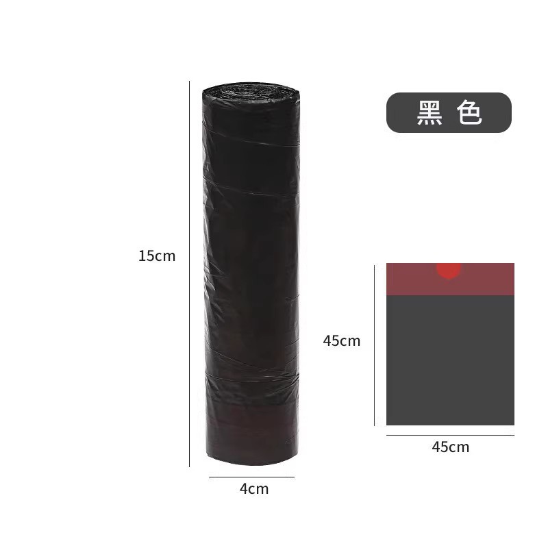 Bolsas de basura grandes con cordón, tipo perforado, bolsas de plástico gruesas para el hogar, bolsas de residuos de cocina portátiles