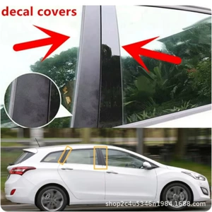 Hyundai i30, GD, Elantra GT Pəncərə Dekorasiyası, Parlaq Qara Mərkəzi Dirək 07-23