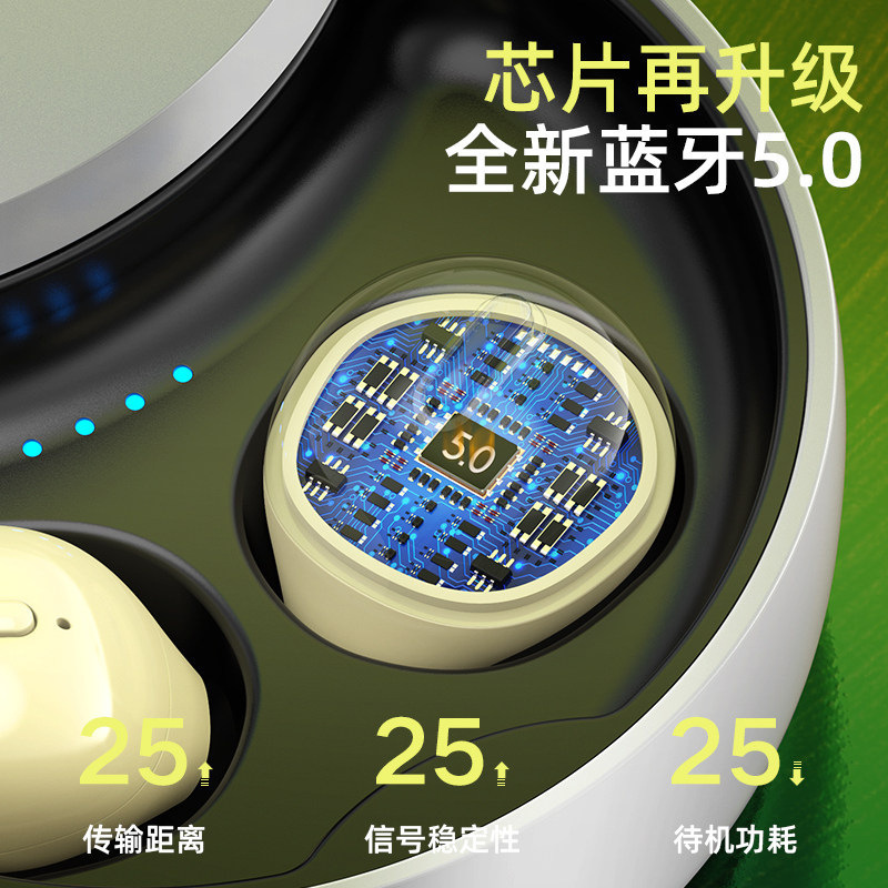 国境を越えた新しいプライベートモデルのワイヤレスミニ Bluetooth ヘッドセット、非インイヤー、ノイズリダクション、音楽ゲーム、真の|undefined