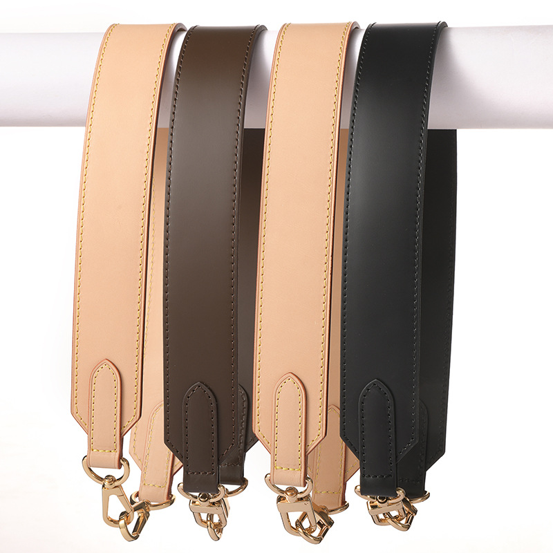 MHS-C-13 Vegetable Tanned Leather Color-Changing Bucket Bag with Wide Strap (Sold separately, replacement shoulder strap, brown shoulder strap)