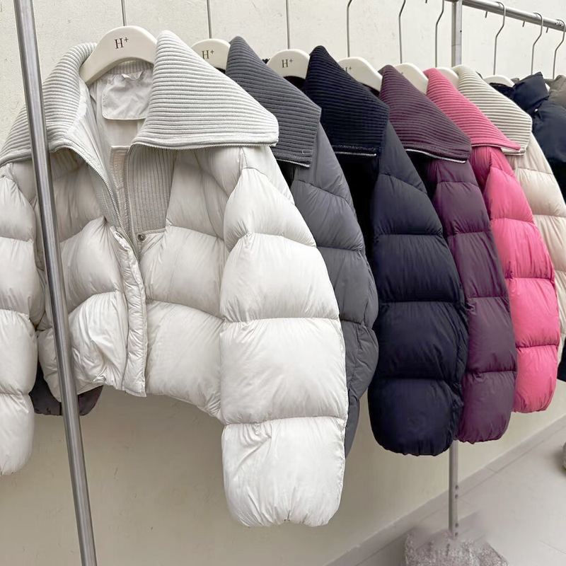 冬季新款白鸭绒羽绒服女款高端女平湖面包服外套品牌女装批发货源|undefined