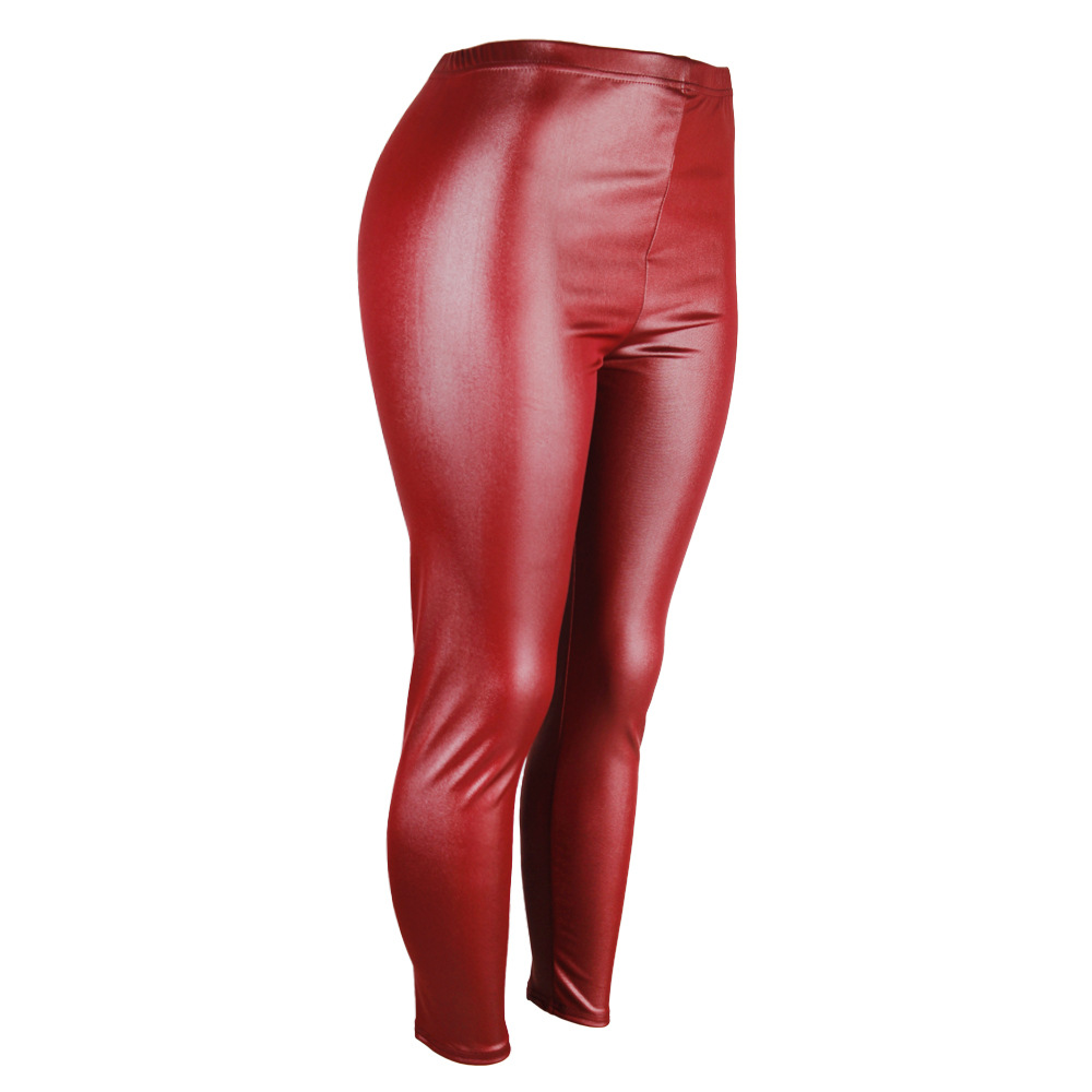 new leather thin large stretch leggings NSQY63655