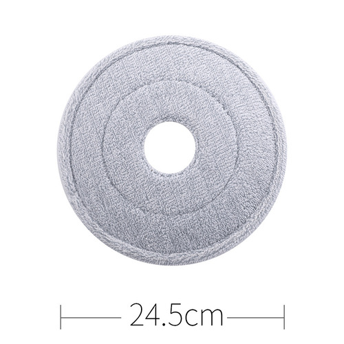 Manufacturer's thickened microfiber cotton mop cloth hand-wash-free adhesive replacement round flat mop cloth head