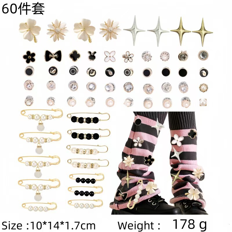 Popular Shoe and Socks Decoration, High-End Jewelry, Bear Heart Foot Accessories, Pile Socks, Hanging Decorations, Shoe Buckles, Decorative Hole Shoe Accessories
