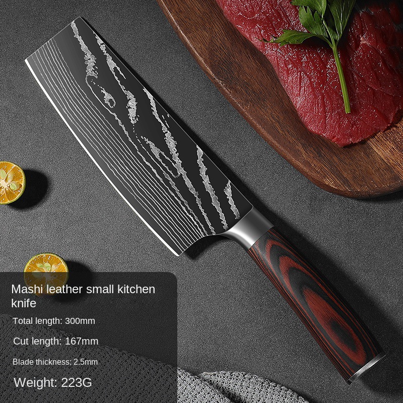 Damasco cuchillo de cocina de acero inoxidable cuchillo afilado de cocina doméstica cuchillo de corte para mujeres