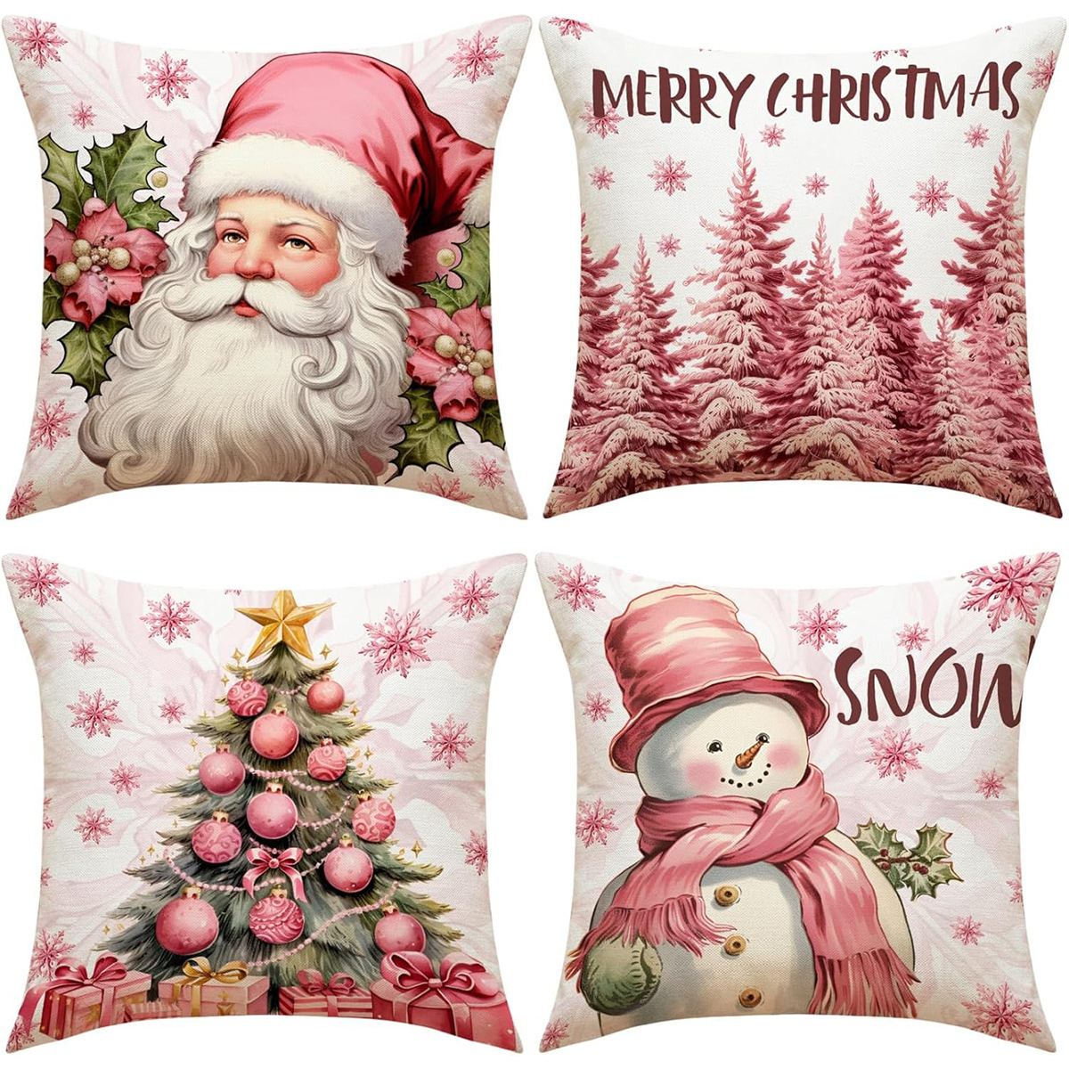Pillow, winter Christmas pillowcase, sofa, Amazon