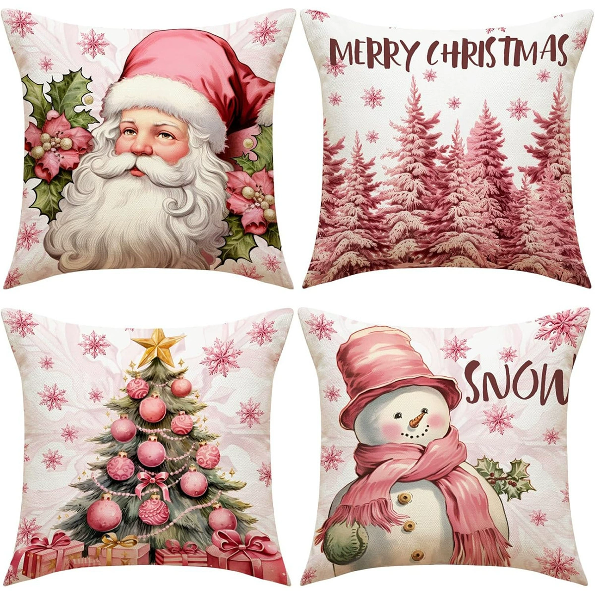 Pillow, winter Christmas pillowcase, sofa, Amazon