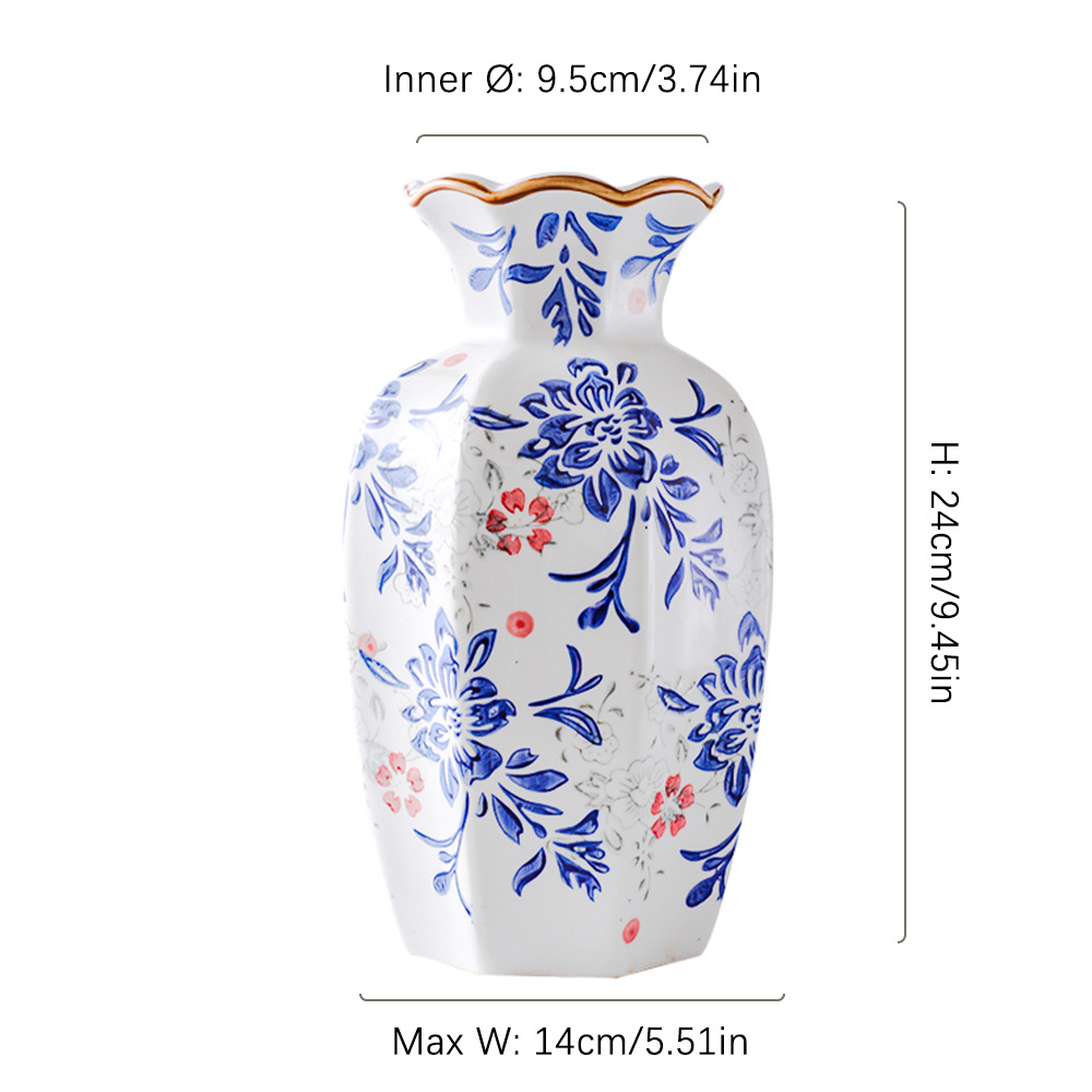 Botella octogonal - Grande - rosa azul